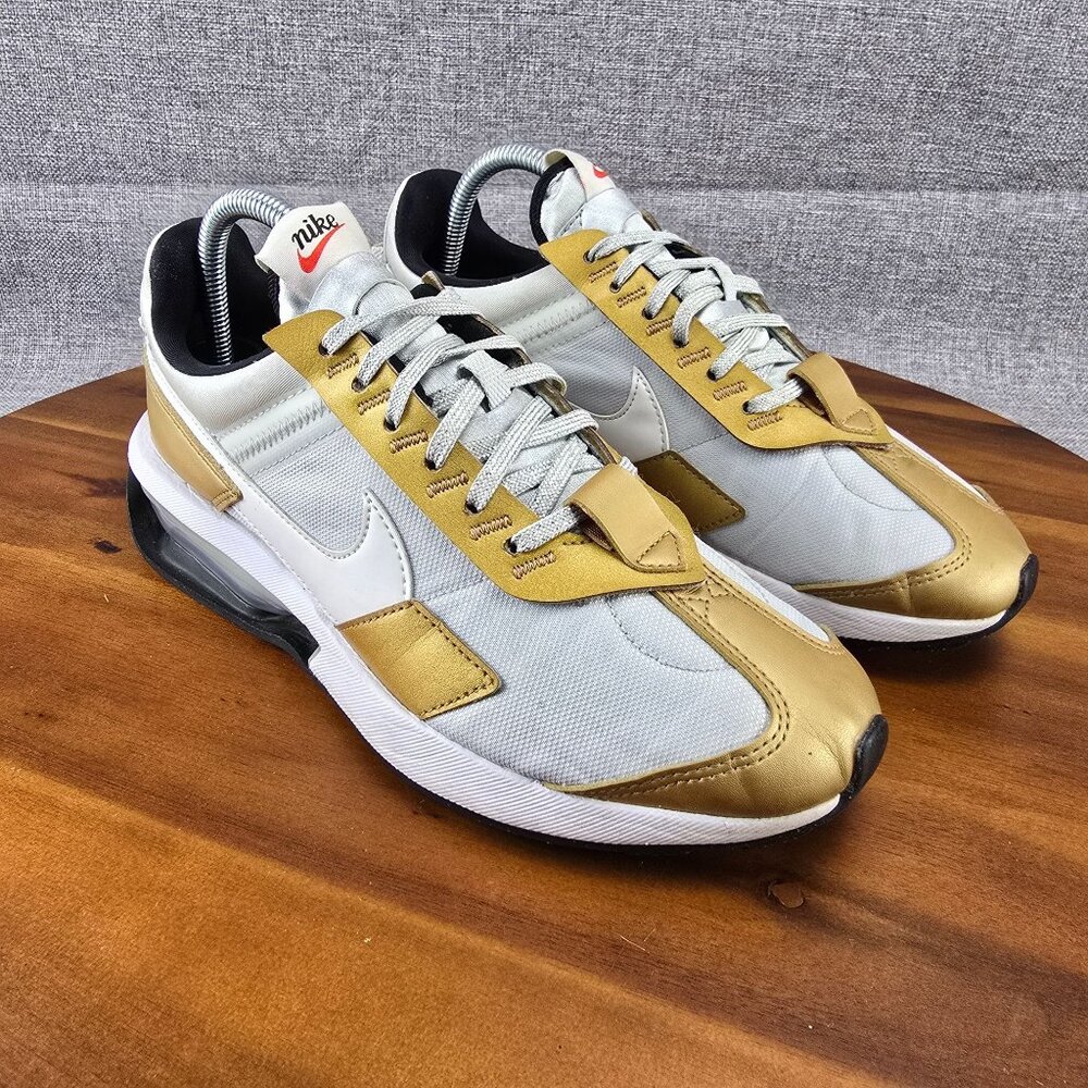 Nike Air Max Pre-Day Sneakers Womens Size 8.5 Gold & White Athletic Shoes - Picture 2 of 14